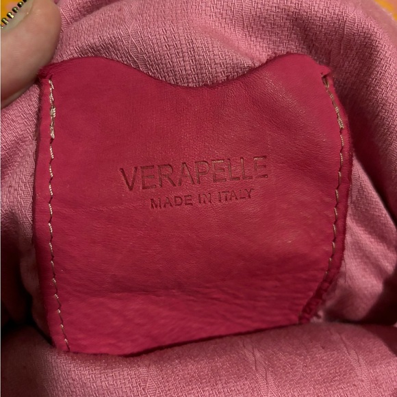 genuine italian leather round crossbody - Picture 3 of 6